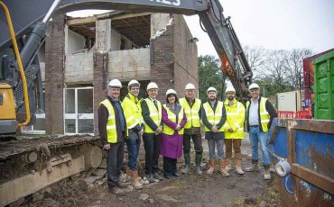 Demolition Underway at Church House, Worthing
