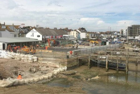 Sussex Yacht Club Foundations and Plinth