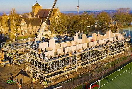 Hurstpierpoint College from the air.